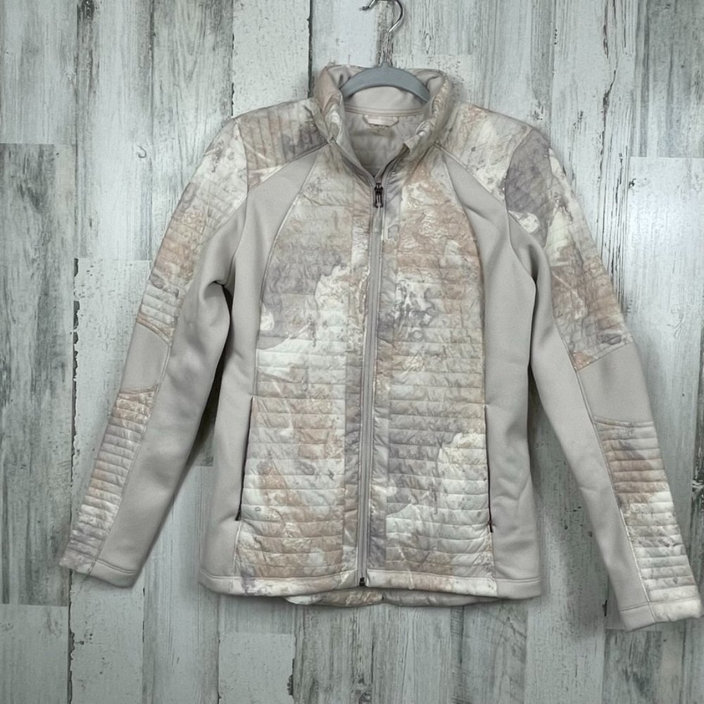 Calia Hybrid jacket zip front Carrie Underwood activewear athleisure off white S
